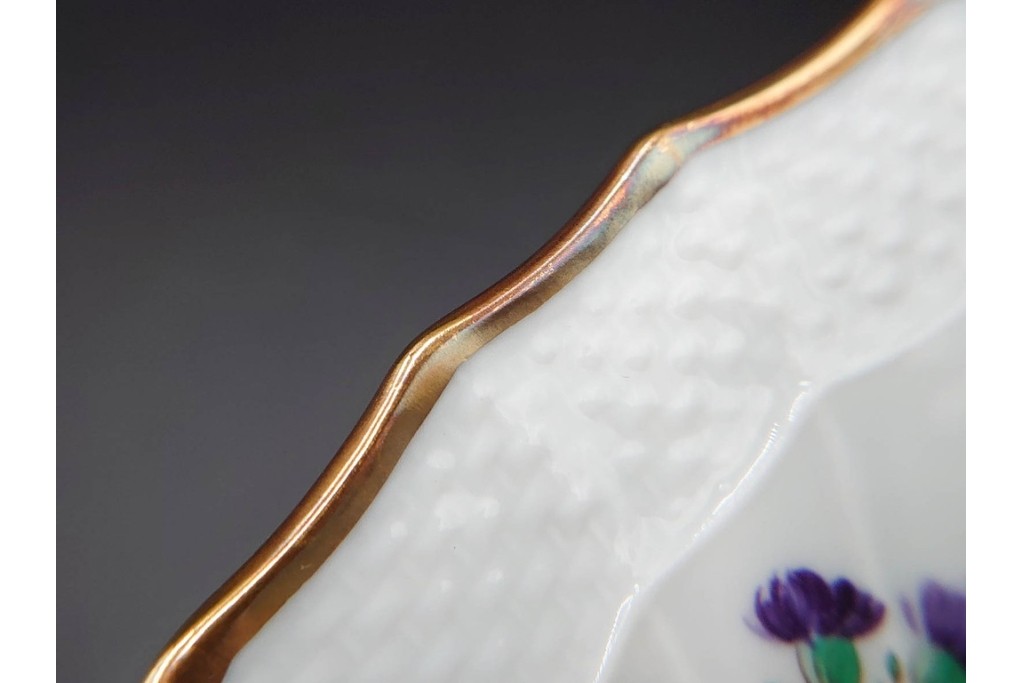 イタリア　Richard Ginori(リチャードジノリ)　ペルージャ(ベッキオフルーツ)　果物模様が愛らしいトリオ4客セット　(R-086453)