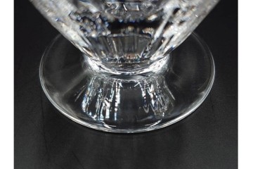 フランス　Baccarat(バカラ)　フロール　波打つラインが美しいグラス5客セット　(R-086456)