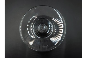 フランス　Baccarat(バカラ)　フロール　波打つラインが美しいグラス5客セット　(R-086456)