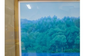 真作　東山魁夷　EA版　「緑映」　透明感ある色彩が魅力のセリグラフ(シルクスクリーン)　外箱付き　(R-086457)