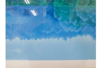 真作　東山魁夷　EA版　「緑映」　透明感ある色彩が魅力のセリグラフ(シルクスクリーン)　外箱付き　(R-086457)