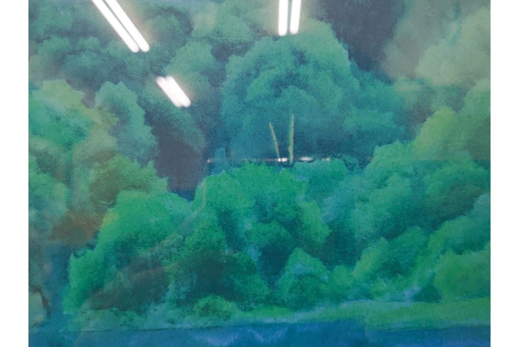 真作　東山魁夷　EA版　「緑映」　透明感ある色彩が魅力のセリグラフ(シルクスクリーン)　外箱付き　(R-086457)