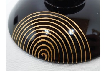 越前塗　祖雅堂　蒔絵が施された小吸椀5点セット　共箱付き　(R-086461)