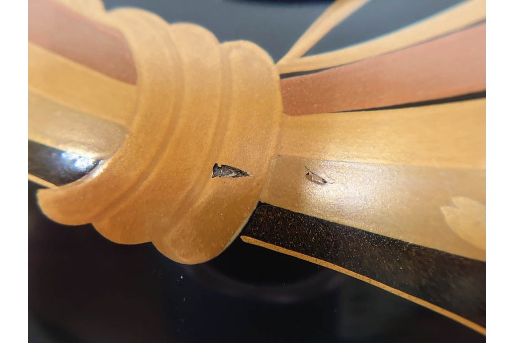 越前塗　蒔絵　本漆に熨斗模様が映える吸物椀5点セット　共箱付き　(R-086463)