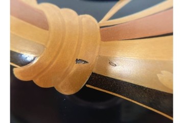 越前塗　蒔絵　本漆に熨斗模様が映える吸物椀5点セット　共箱付き　(R-086463)