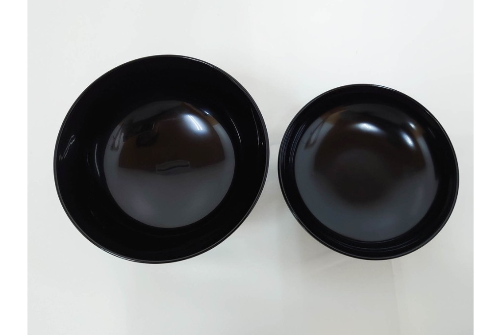 越前塗　蒔絵　本漆に熨斗模様が映える吸物椀5点セット　共箱付き　(R-086463)