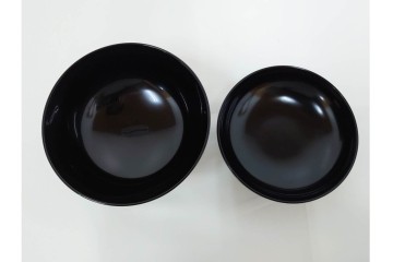 越前塗　蒔絵　本漆に熨斗模様が映える吸物椀5点セット　共箱付き　(R-086463)