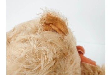 希少!　イギリスヴィンテージ　メリーソート(MERRY THOUGHT)　高さ約34cm　ふわふわの毛並みに癒される猫のぬいぐるみ　(R-086464)