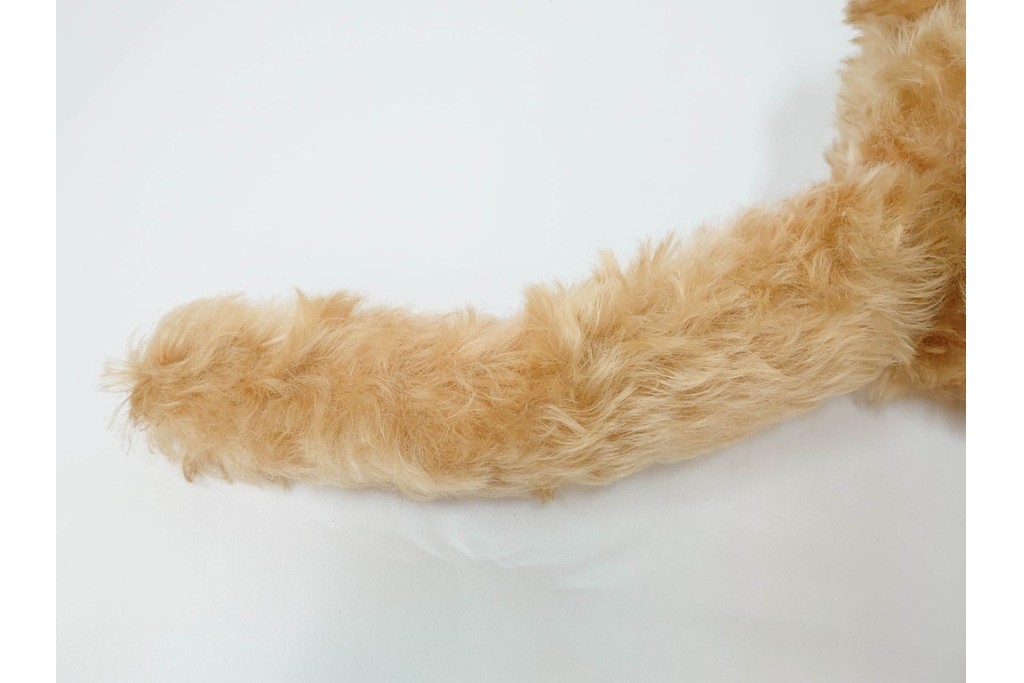 希少!　イギリスヴィンテージ　メリーソート(MERRY THOUGHT)　高さ約34cm　ふわふわの毛並みに癒される猫のぬいぐるみ　(R-086464)