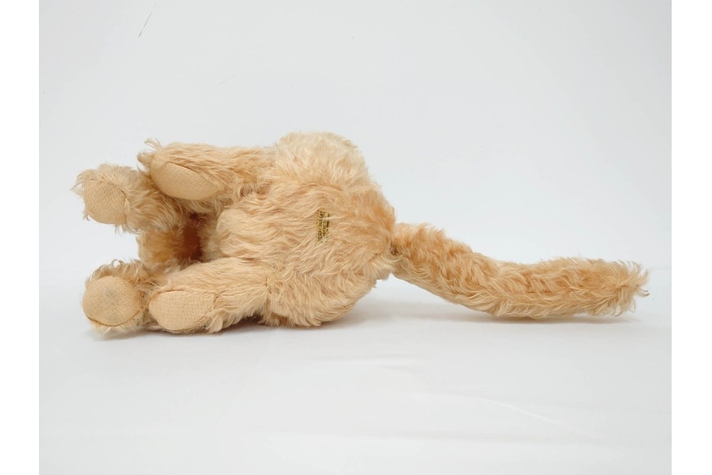 希少!　イギリスヴィンテージ　メリーソート(MERRY THOUGHT)　高さ約34cm　ふわふわの毛並みに癒される猫のぬいぐるみ　(R-086464)
