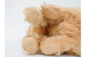 希少!　イギリスヴィンテージ　メリーソート(MERRY THOUGHT)　高さ約34cm　ふわふわの毛並みに癒される猫のぬいぐるみ　(R-086464)