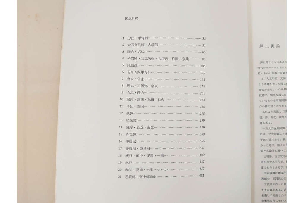 昭和38年　中村鐵青 著　「鐔集成」　限定1000部のうち第44番　全522頁　ケース付き　(R-086465)