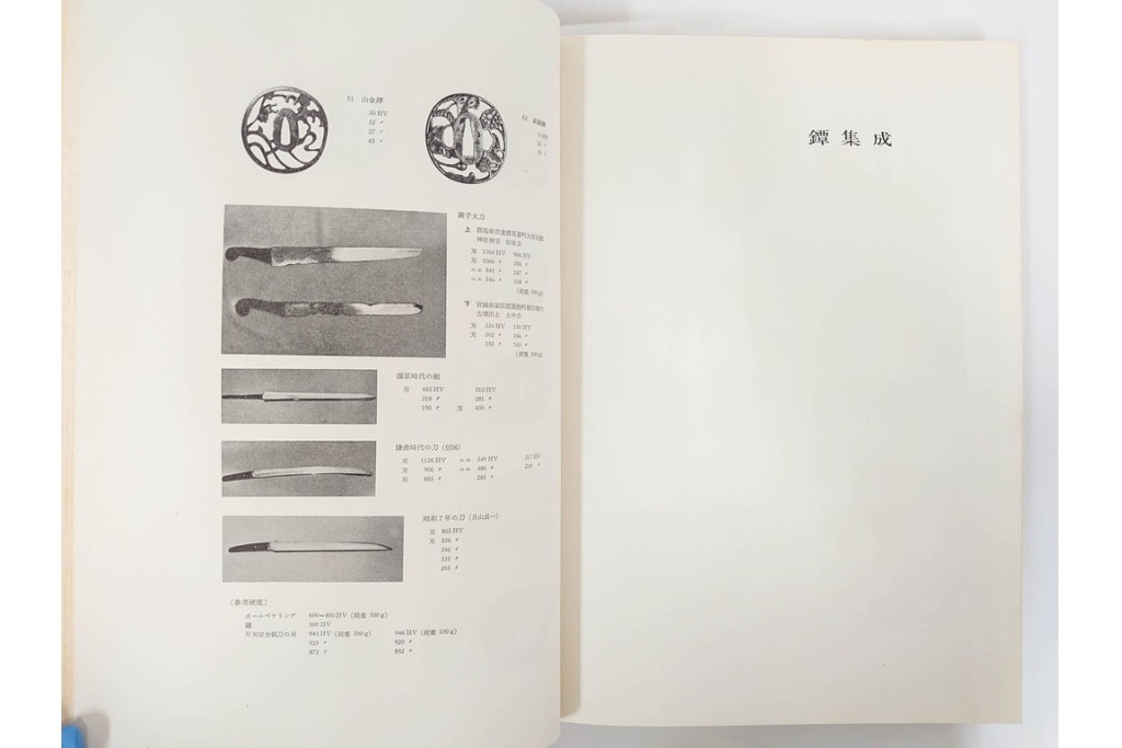 昭和38年　中村鐵青 著　「鐔集成」　限定1000部のうち第44番　全522頁　ケース付き　(R-086465)