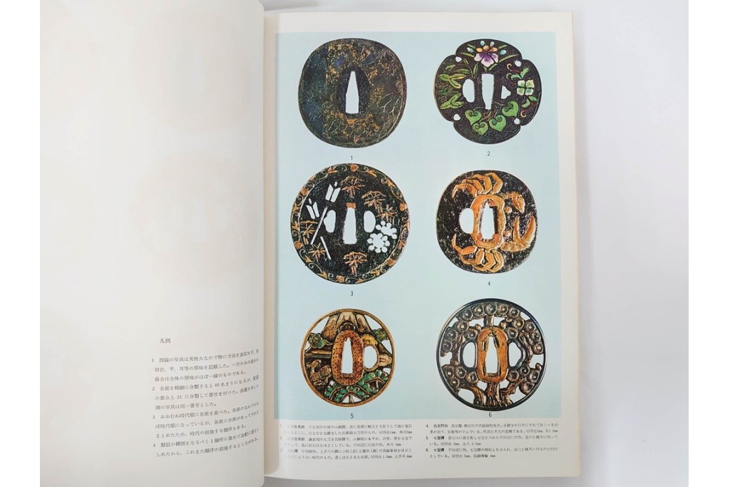 昭和38年　中村鐵青 著　「鐔集成」　限定1000部のうち第44番　全522頁　ケース付き　(R-086465)