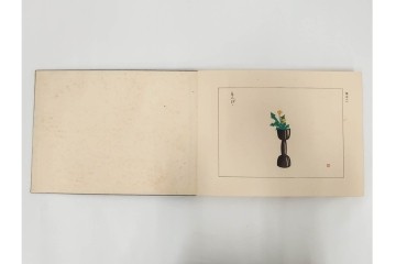 昭和2年　審美書院　武田朴陽 著　「御國乃花」　日本の花意匠を題材とした木版画集　春夏秋冬3冊揃+総論・解説のセット　(R-086466)