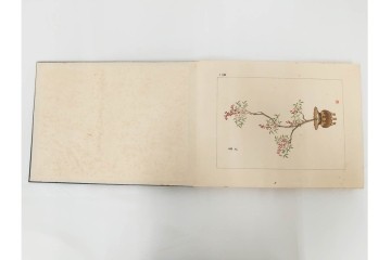 昭和2年　審美書院　武田朴陽 著　「御國乃花」　日本の花意匠を題材とした木版画集　春夏秋冬3冊揃+総論・解説のセット　(R-086466)