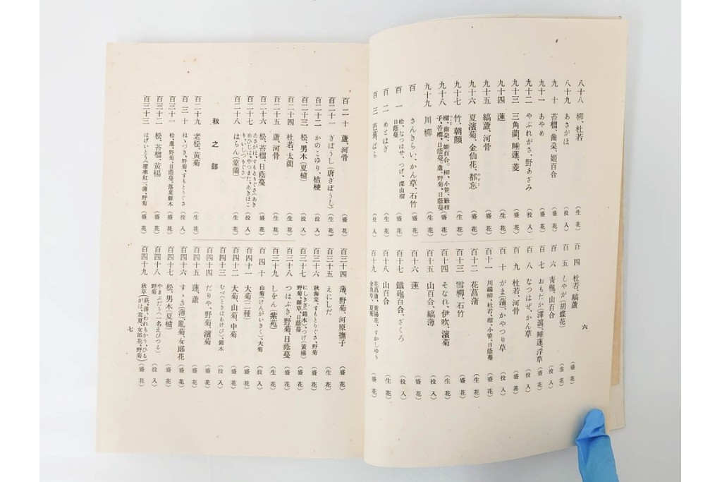 昭和2年　審美書院　武田朴陽 著　「御國乃花」　日本の花意匠を題材とした木版画集　春夏秋冬3冊揃+総論・解説のセット　(R-086466)