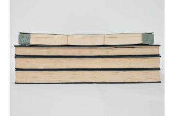 昭和2年　審美書院　武田朴陽 著　「御國乃花」　日本の花意匠を題材とした木版画集　春夏秋冬3冊揃+総論・解説のセット　(R-086466)