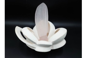 田嶋悦子　「cornucopia 05・Ⅹ・XIV」　有機的なフォルムが印象的なオブジェ　共箱付き　(R-086467)