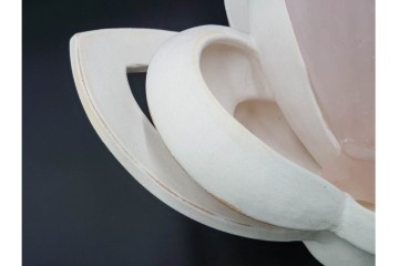 田嶋悦子　「cornucopia 05・Ⅹ・XIV」　有機的なフォルムが印象的なオブジェ　共箱付き　(R-086467)