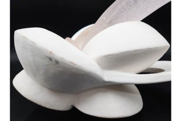 田嶋悦子　「cornucopia 05・Ⅹ・XIV」　有機的なフォルムが印象的なオブジェ　共箱付き　(R-086467)