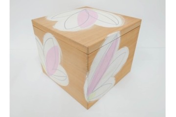 田嶋悦子　「cornucopia 05・Ⅹ・XIV」　有機的なフォルムが印象的なオブジェ　共箱付き　(R-086467)