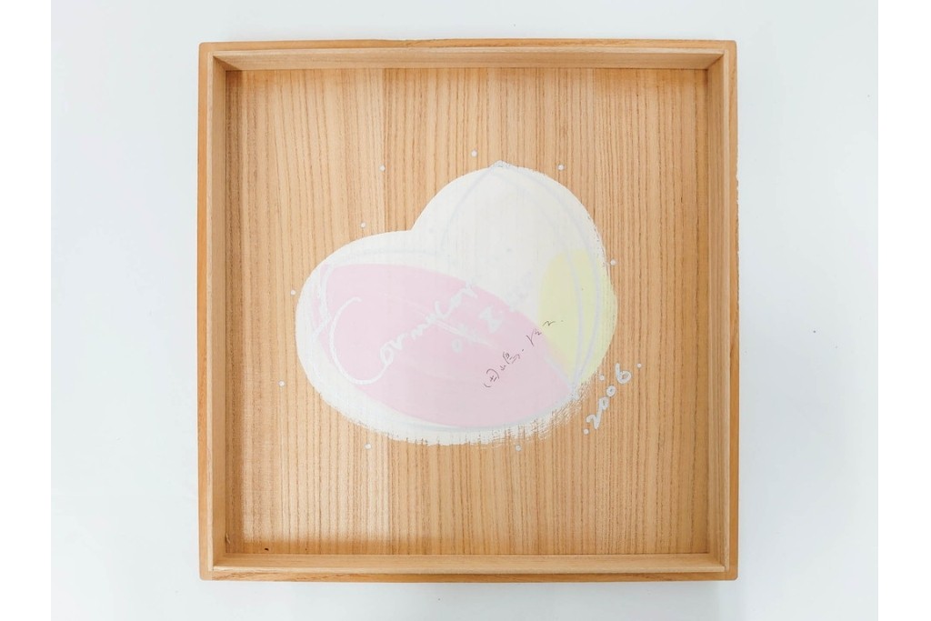 田嶋悦子　「cornucopia 05・Ⅹ・XIV」　有機的なフォルムが印象的なオブジェ　共箱付き　(R-086467)