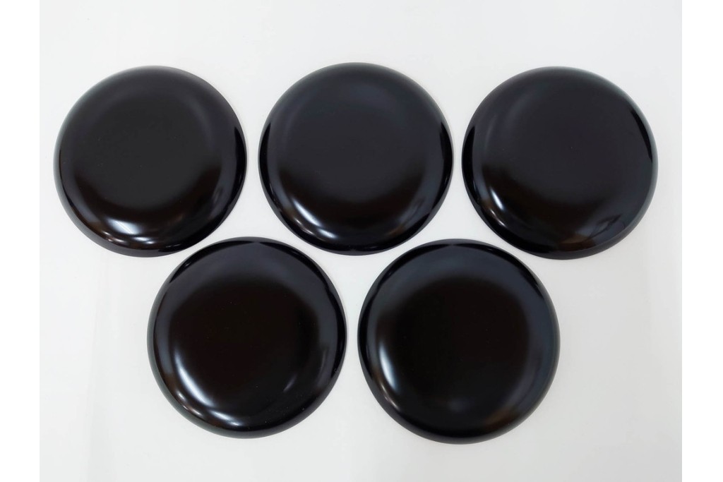 輪島塗　萬砂漆器店謹製　蒔絵が雅な銘々皿10枚セット　共箱付き　(R-086468)