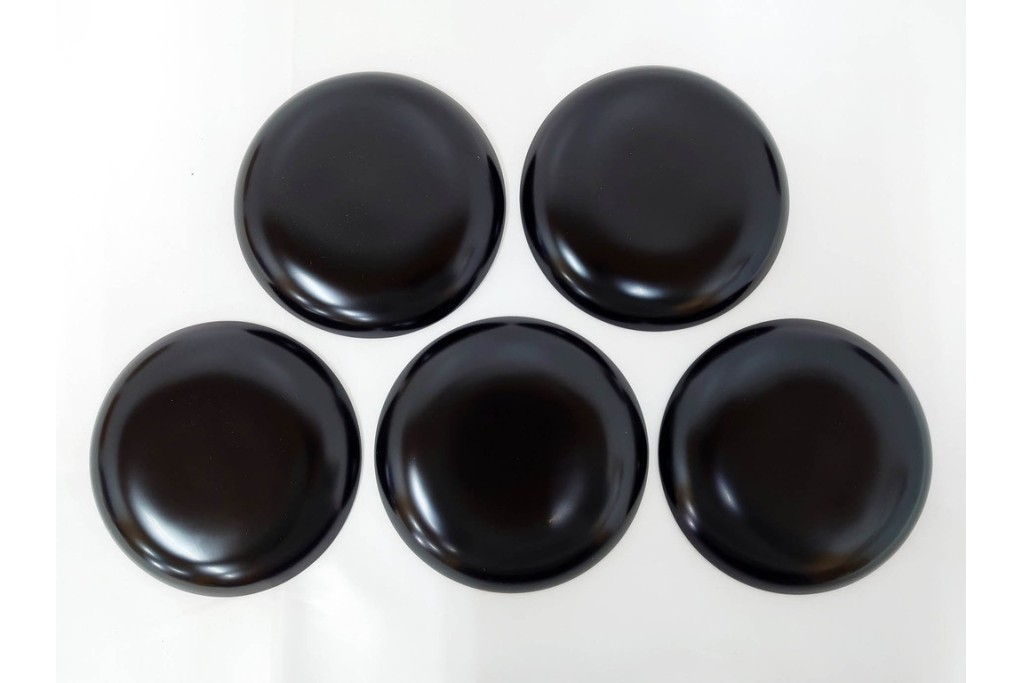 輪島塗　萬砂漆器店謹製　蒔絵が雅な銘々皿10枚セット　共箱付き　(R-086468)