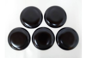 輪島塗　萬砂漆器店謹製　蒔絵が雅な銘々皿10枚セット　共箱付き　(R-086468)