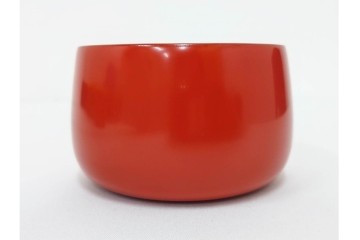 輪島塗　慶塚作　紅葉沈金の文庫(文箱)・朱色が鮮やかなお椀2点のセット　共箱付き　(R-086469)