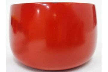 輪島塗　慶塚作　紅葉沈金の文庫(文箱)・朱色が鮮やかなお椀2点のセット　共箱付き　(R-086469)