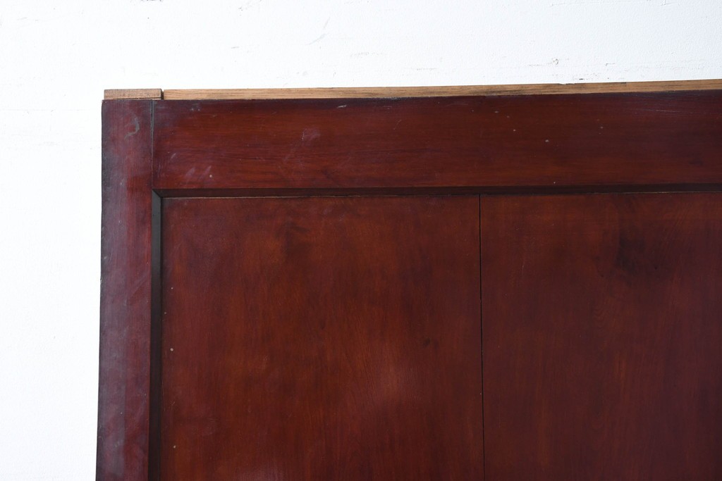 アンティーク建具　明治から大正期　美品　艶やかな漆塗りが美しい蔵戸1枚　(R-086475)