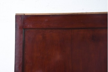 アンティーク建具　明治から大正期　美品　艶やかな漆塗りが美しい蔵戸1枚　(R-086475)