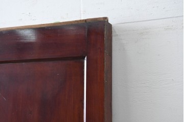 アンティーク建具　明治から大正期　美品　艶やかな漆塗りが美しい蔵戸1枚　(R-086475)