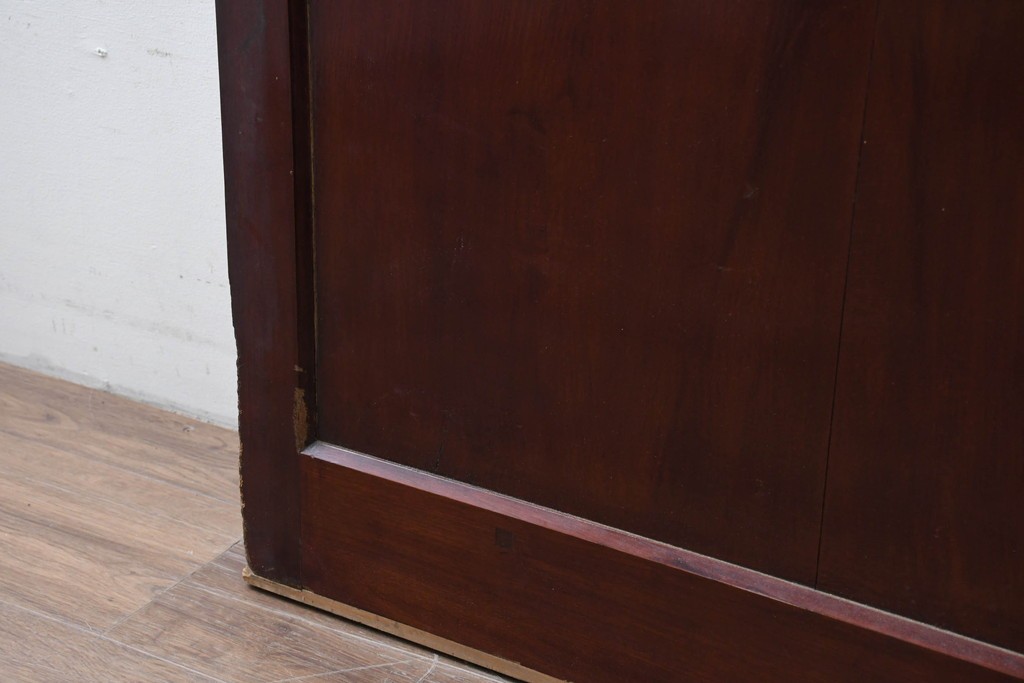 アンティーク建具　明治から大正期　美品　艶やかな漆塗りが美しい蔵戸1枚　(R-086475)