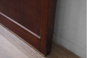 アンティーク建具　明治から大正期　美品　艶やかな漆塗りが美しい蔵戸1枚　(R-086475)