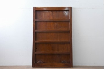 アンティーク建具　明治から大正期　美品　艶やかな漆塗りが美しい蔵戸1枚　(R-086475)