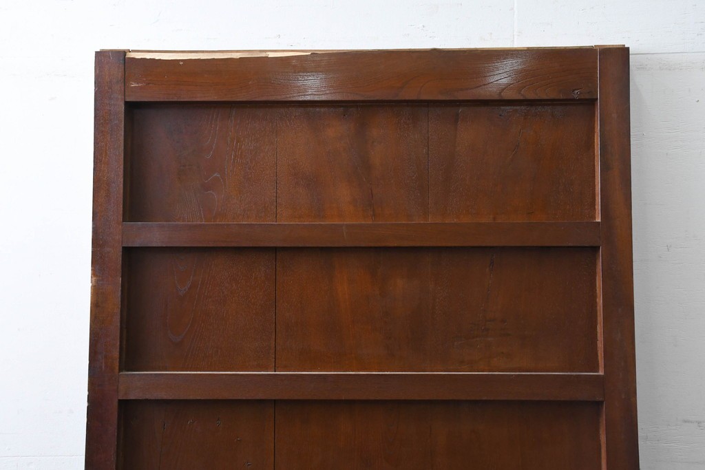 アンティーク建具　明治から大正期　美品　艶やかな漆塗りが美しい蔵戸1枚　(R-086475)