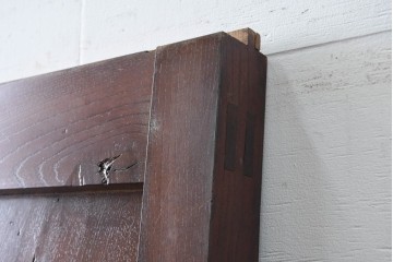 アンティーク建具　明治から大正期　美品　艶やかな漆塗りが美しい蔵戸1枚　(R-086475)