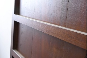 アンティーク建具　明治から大正期　美品　艶やかな漆塗りが美しい蔵戸1枚　(R-086475)