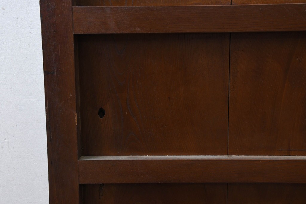 アンティーク建具　明治から大正期　美品　艶やかな漆塗りが美しい蔵戸1枚　(R-086475)