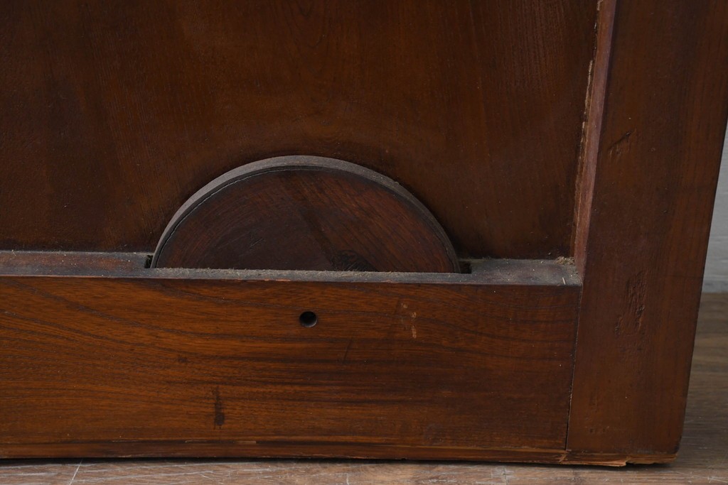 アンティーク建具　明治から大正期　美品　艶やかな漆塗りが美しい蔵戸1枚　(R-086475)