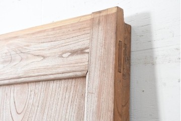 アンティーク建具　明治から大正期　上手物!　欅(ケヤキ)材　杢目の美しい蔵戸1枚　(R-086476)