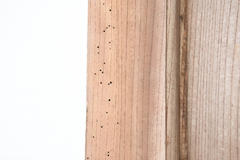 アンティーク建具　明治から大正期　上手物!　欅(ケヤキ)材　杢目の美しい蔵戸1枚　(R-086476)