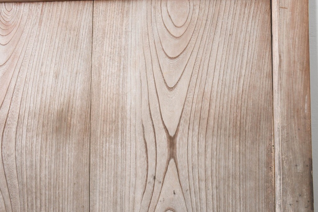 アンティーク建具　明治から大正期　上手物!　欅(ケヤキ)材　杢目の美しい蔵戸1枚　(R-086476)