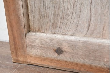 アンティーク建具　明治から大正期　上手物!　欅(ケヤキ)材　杢目の美しい蔵戸1枚　(R-086476)
