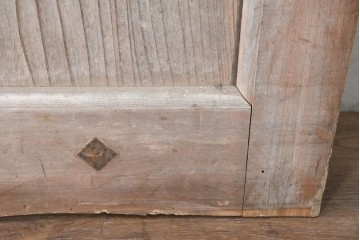 アンティーク建具　明治から大正期　上手物!　欅(ケヤキ)材　杢目の美しい蔵戸1枚　(R-086476)