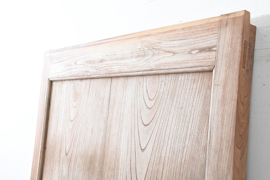 アンティーク建具　明治から大正期　上手物!　欅(ケヤキ)材　杢目の美しい蔵戸1枚　(R-086476)