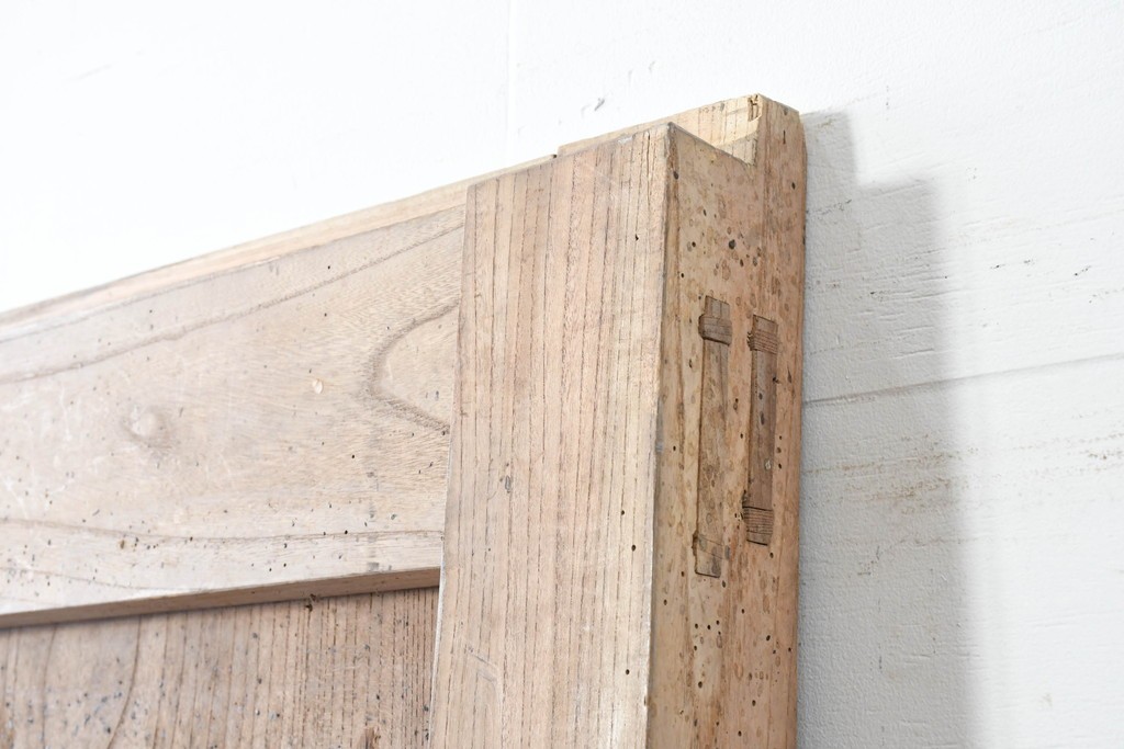 アンティーク建具　明治から大正期　上手物!　欅(ケヤキ)材　杢目の美しい蔵戸1枚　(R-086476)